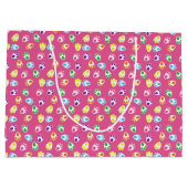 PINK MIT HELL FARBENEN ÖSTERBUNNZAHLEN GROßE GESCHENKTÜTE (Rückseite)