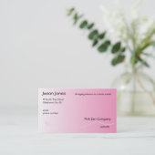 Pink mit Lilie Visitenkarte (Stehend Vorderseite)