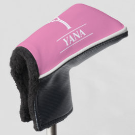 Pink Mit Monogramm Putter Golf Head Cover Headcover