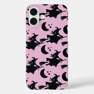 PINK MIT SCHWARZEN SCHWEISSEN, DIE AUF BROOKSTICKE iPhone 16 PLUS HÜLLE