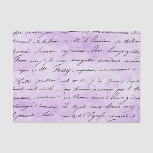PINK MIT SCHWARZER HANDSCHREIBUNG SEIDENPAPIER (Vorderseite)