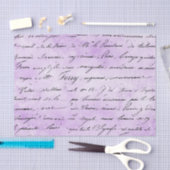 PINK MIT SCHWARZER HANDSCHREIBUNG SEIDENPAPIER (Handwerk)
