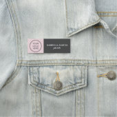 Pink Mitarbeiter Moderne Unternehmen Ihr Logo Namensschild (Beispiel)