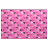 Pink Mitte Jahrhundert Moderne Herzen Stoff (Fat Quarter (45,7 x 55,9 cm))