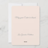 Pink Mix Plaid Feiertagskarte (Rückseite)