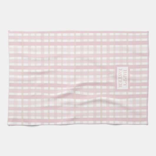 Pink Mix Plaid Geschirrtuch (Horizontal)