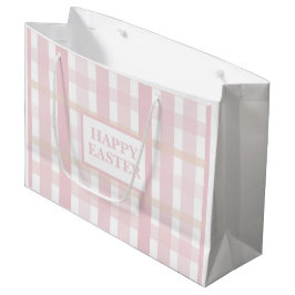 Pink Mix Plaid Große Geschenktüte