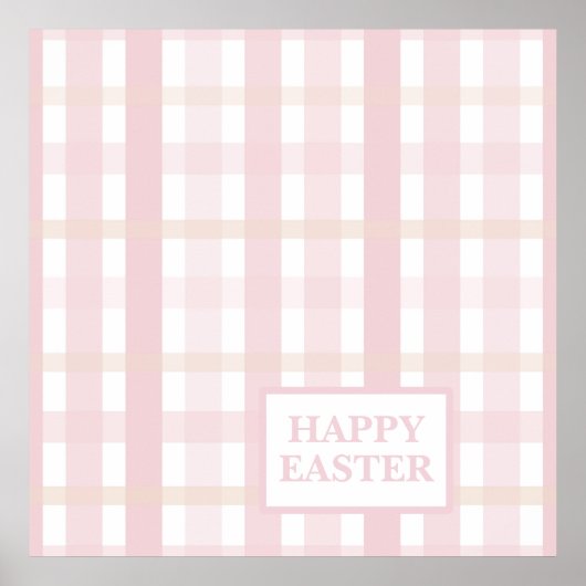 Pink Mix Plaid Poster (Vorne)