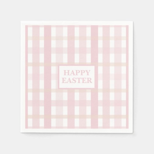 Pink Mix Plaid Serviette (Vorderseite)