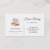 Pink Mixer Sourdough Brot Bäckerei Visitenkarte (Rückseite)