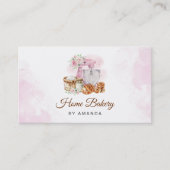 Pink Mixer Sourdough Loaf Bäckerei Visitenkarte (Vorderseite)