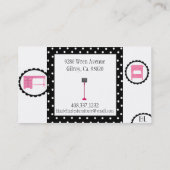 Pink Möbel Business Card Visitenkarte (Rückseite)