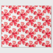 Pink MOD Daisy Blume Frühjahr Sommergarten Hochzei Geschenkpapier (Flach)