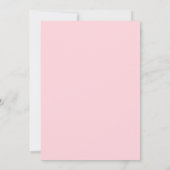 Pink Modern 50th Birthday Einladung (Rückseite)