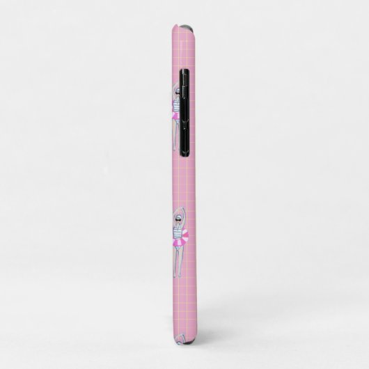 Pink Modern Artistic Swimmingpool Case-Mate iPhone Hülle (Hinten/Links)
