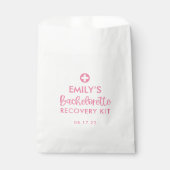 Pink Modern Bachelorette Erholung Kit Beutel Geschenktütchen (Vorderseite)
