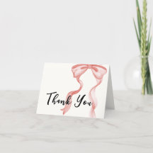 Pink Modern Bow Girl Babydusche