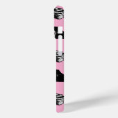 Pink Modern buchhalterisch Bibliophile Buchmuster Case-Mate iPhone Hülle (Rückseite / Links)