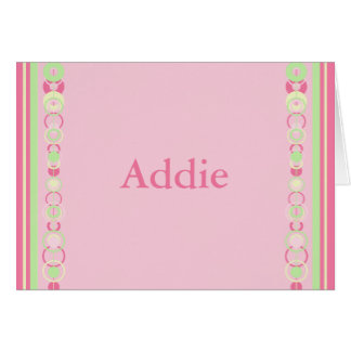 Pink Modern Circles Card