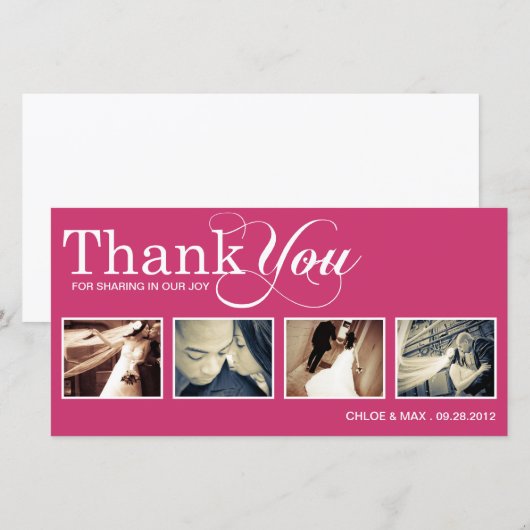 PINK MODERN DANKS | DANKE, DASS DU KARTE (Vorne/Hinten)