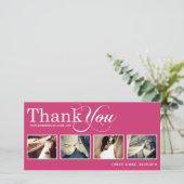 PINK MODERN DANKS | DANKE, DASS DU KARTE (Stehend Vorderseite)