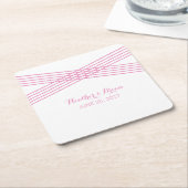 Pink Modern Deko Paper Untersetzer (angewinkelt)