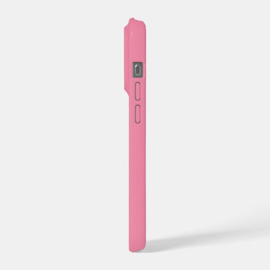 Pink Modern Double Layer Simple Initial Monogram  iPhone Hülle (Linke Seite)