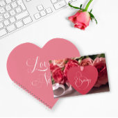 Pink Modern Elegant Script Personalized Love Notes Notizblock