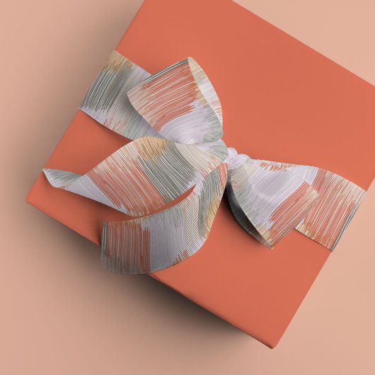 Pink Modern Fringe Satin Ribbon Satinband