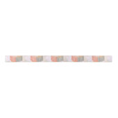 Pink Modern Fringe Satin Ribbon Satinband (Vorderseite)