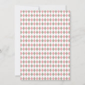 Pink Modern Hole in One Partee Golf Geburtstag Fot Einladung (Rückseite)