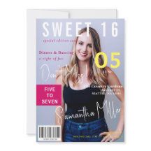 Pink Modern Magazine Cover 2 Fotos Sweet 16