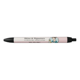 Pink Modern Maid Reinigungsdienstleistungen Kugelschreiber