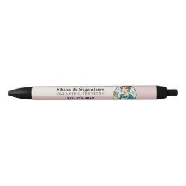 Pink Modern Maid Reinigungsdienstleistungen Kugelschreiber