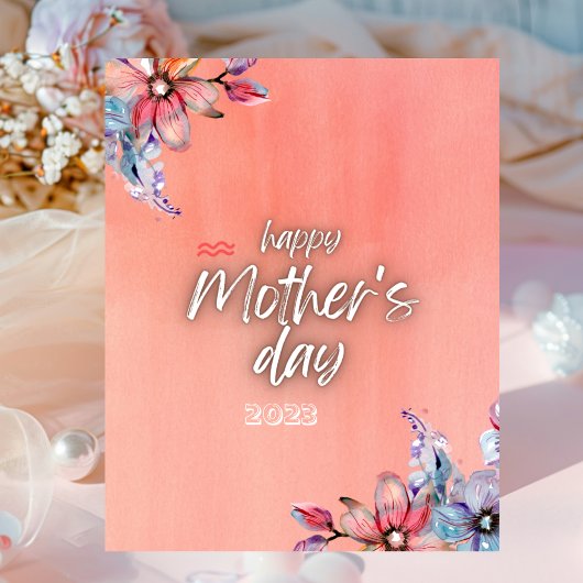 Pink Modern Mother's Day Poster