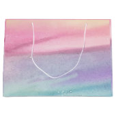 Pink Modern Pastell Große Geschenktüte (Vorderseite)