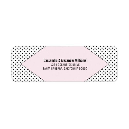 Pink Modern Polka Dots Wedding (Vorne)
