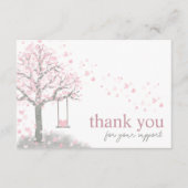 Pink, modern, QR-Code, vielen Dank für Ihr Geschäf Begleitkarte (Vorderseite)