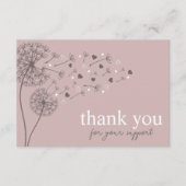 Pink, modern, QR-Code, vielen Dank für Ihr Geschäf Begleitkarte (Vorderseite)