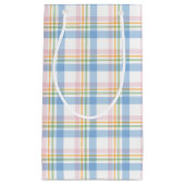 Pink Modern Simple Check Christmas Kleine Geschenktüte (Vorderseite)