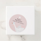 Pink Modern Whimsical Princess Swan Baby Dusche Geschenkanhänger (Beispiel)