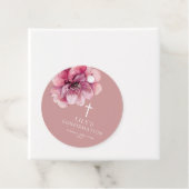 Pink Moderne Aquarellfarbenflorbestätigung Geschenkanhänger (Beispiel)