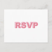 Pink Moderne, fett formatierte UAWG-Antwortkarte Postkarte (Vorderseite)