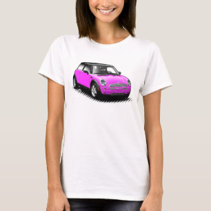 Pink-moderne Miniauto-Damen-Spitze T-Shirt