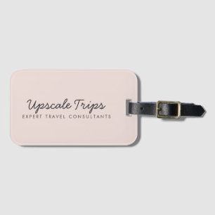 Pink Moderne Minimalistische Unternehmensförderu Gepäckanhänger