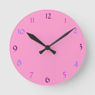 Pink Moderne Uhr