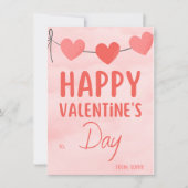 Pink Moderne Valentinische Party Einladung (Vorderseite)