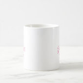 Pink | Moderner Personalisierter Abschluss gibt Ta Kaffeetasse (Mittel)