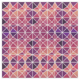 Pink Modernes geometrisches Fliesenmuster Stoff