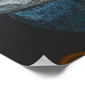 Pink Moluccan Cockatoi Parrot Kunst Poster (Ecke)